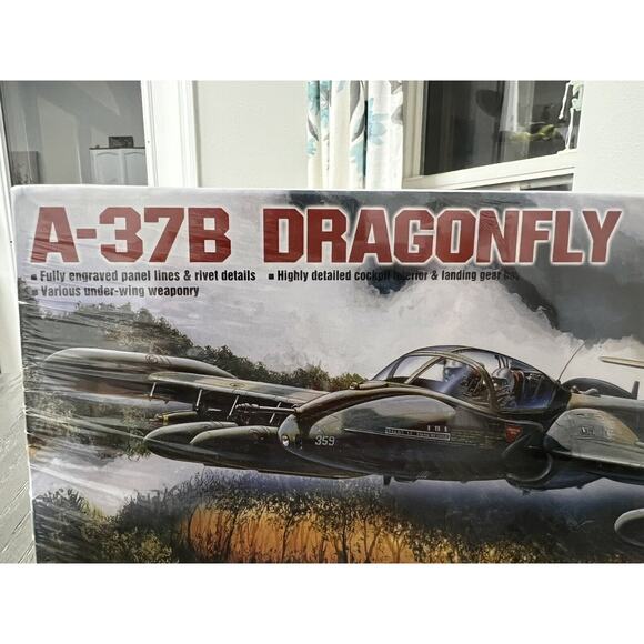 Academy A-37B Plane Hobby Model Kit 12461 Scale 1:72 New In Sealed Box - Picture 2 of 6